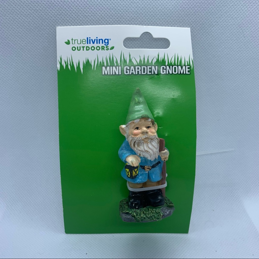 NEW IN PACKAGING Mini Garden Gnome Fairy Garden Gnome Figurine holding Lantern